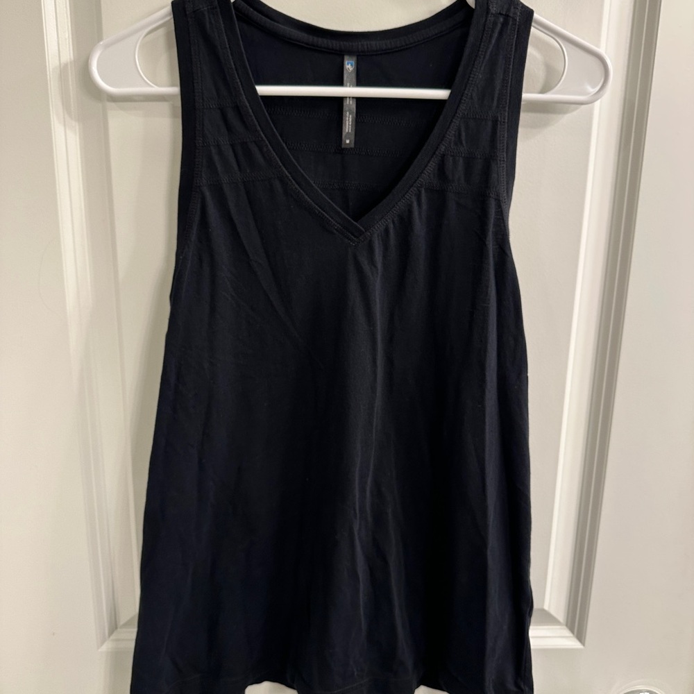 Kuhl Black Arabella V‑Neck Tank Top - women’s medium